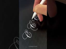 Calligraphy Flourishes on the Letter C #calligraphytutorial #asmrvideo