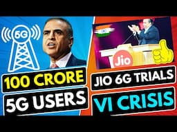 Jio Ai 6G Network Trials | Vodafone Idea in Big Trouble | India 100 Crore 5G Users Till 2030