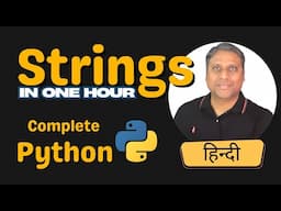 String in Python | Important Concepts of String | Common String Functions - Hindi