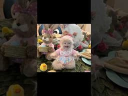 Icelyn dances on the bunny table