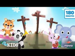The Story of Easter ✝️ PLUS 3 Hours of Minno Bible Stories & Listener Kids Songs!