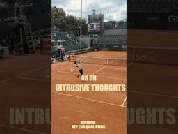 When You Don't Let Your Intrusive Thoughts Win😂 Clutch Overhead #tennis #tennislife #atp #atptennis