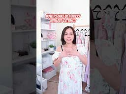 Easy 5 Minutes Dress Tips and Tricks DIY Dress Alterations | How to fix neckline and shoulders