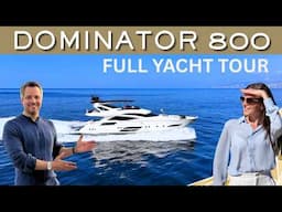 Full Yacht Walkthrough | 2015 Dominator 800 for Sale – Sleek Italian Design