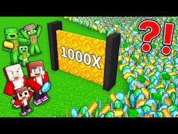 How Mikey Family and JJ Family Created Multiplicator in Minecraft (Maizen)