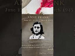 Remembering Anne Frank