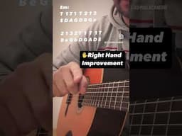 Easy Right Hand Picking Improvement. The building blocks of fingerpicking.