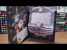Anna Griffin waterfall dies, let's make an 8x10 waterfall album book card!
