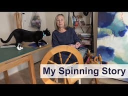 My Textile Story as I Spin #handspinning #spinningwheel