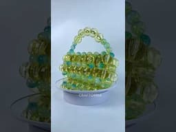 Bonita Bag in Neon Lemon✨#beadedbag #handmade #beadbag