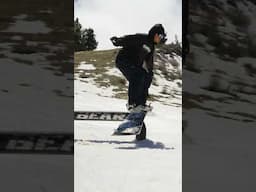 Backside birdslide 🦅 #snowboard #snowboarding