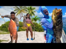 DEEP DIVING AND SPEARFISHING | ACTION PACK ADVENTURE! (Catch & Cook)