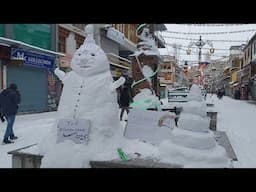 After fresh snowfall in Leh, Ladakh