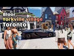 Toronto Downtown Bloor St And Yorkville Village Walking Tour Toronto Canada 4K