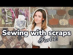 Using up my scrap fabric stash (part 2!) ✨ Easy decor sewing projects