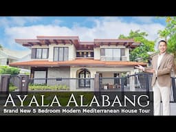 House Tour A62 • "COOL and CALMING COURTYARD Design!" • Ayala Alabang NEW 5BR House & Lot for Sale