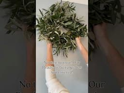 Pre made wreaths and garlands in gypsophila, olive and other greenery types 🤍
