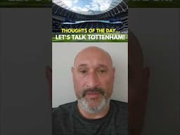 THOUGHTS OF THE DAY... LET'S TALK TOTTENHAM! Backing the Manager and How Much do Spurs Need to Spend