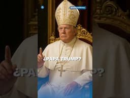 Trump comparte imagen creada con IA como Papa #shorts