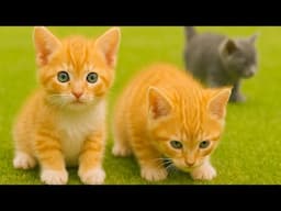 The kitten meowed to call its mother, the cat ran to find animals: rabbits, chickens, pigs