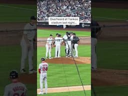 Overheard at Yankees vs. Red Sox last night…#baseball #yankees #gossip