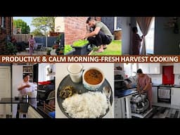 Productive & Active Morning - Preparing Comforting Food From Fresh Harvest Of Our Kitchen Garden