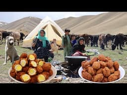 Surviving in the Highest Mountain of Afghanistan | Shepherd Mother Cooking Traditional Shepherd Food