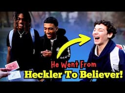 JS Magic Turns a HECKLER into a BELIEVER! | Street Magic