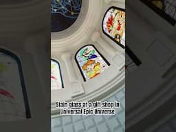 Amazing Stain Glass inside gift shop - Epic Universe