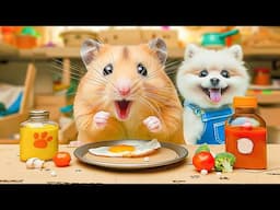 Hamster Escapes the Pet Maze with Cats and Dogs | Hamster Maze