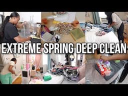 ULTIMATE SPRING DEEP CLEAN WITH ME | DECLUTTER & ORGANIZE, EXTREME SEASONAL CLEANING MOTIVATION
