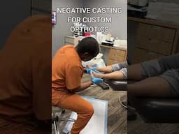 Negative casting for foot orthotics #flatfeet #feet #podiatry #orthotics #footpain #footcasting