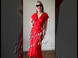 Styling Red dress #springstyle #springfashion #springtrends #reddress #red