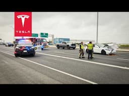 INSANE TESLA FSD CRASH CAUGHT ON DASHCAM