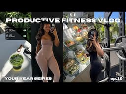 Your *YEAR* series ep.10 | *MOTIVATING* productive fitness vlog, healthy meal prepping + workouts