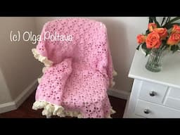 Lacy Cupcakes Baby Blanket. Crochet Video Tutorial