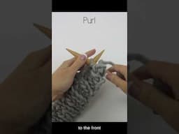 HOW TO KNIT AND PURL #knitting #howtoknit #knit