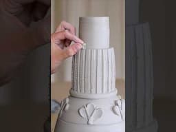 How I made a ceramic lamp with crochet lampshade ✨🧶