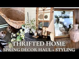THRIFTED SPRING HOME DECOR HAUL 2025/Simple Ways to Style Thrifted Decor/HOME DECORATING ON A BUDGET
