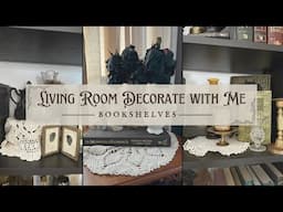 LIVING ROOM DECORATE WITH ME 2025 🖤🥀✨ - Maximalist, Vintage, Dark Academia, Witchy Cottage Aesthetic