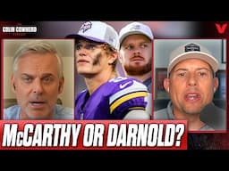 How will Minnesota Vikings QB J.J. McCarthy compare to Sam Darnold? | Colin Cowherd NFL