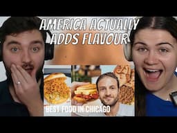 Brits React to 6 MUST EAT American Foods in Chicago!