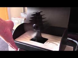 Sand Storage Air Heater! DIY Tabletop Space Heater! breadbox conv. sand battery + heat powered fans