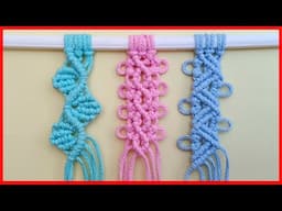Macrame - 3 Macrame Patterns For Macrame Wall Hanging - Macrame Tutorial
