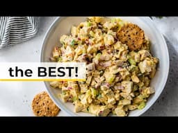 Protein-Packed CURRY CHICKEN SALAD with Greek Yogurt | easy, healthy lunch idea!