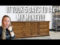 Thrifted EYESORE to LUXURY Furniture