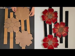 Superb Room decor Idea _ Cardboard Using Flower decor _ Amazing Home decor