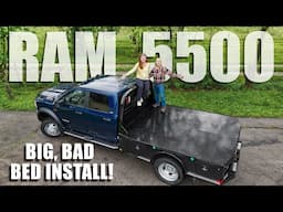 Installing a CM Skirted Flatbed on Our 2024 Ram 5500 [4K UHD] | The Chassis Cab Monster Hauler