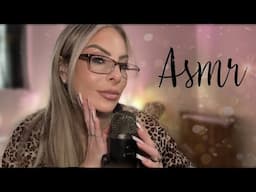 ASMR Clicky Whisper Ramble Up Close While Gently Tapping & Touching My Leather Jacket
