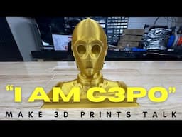 Make 3D Prints Talk using Simple Electronics!